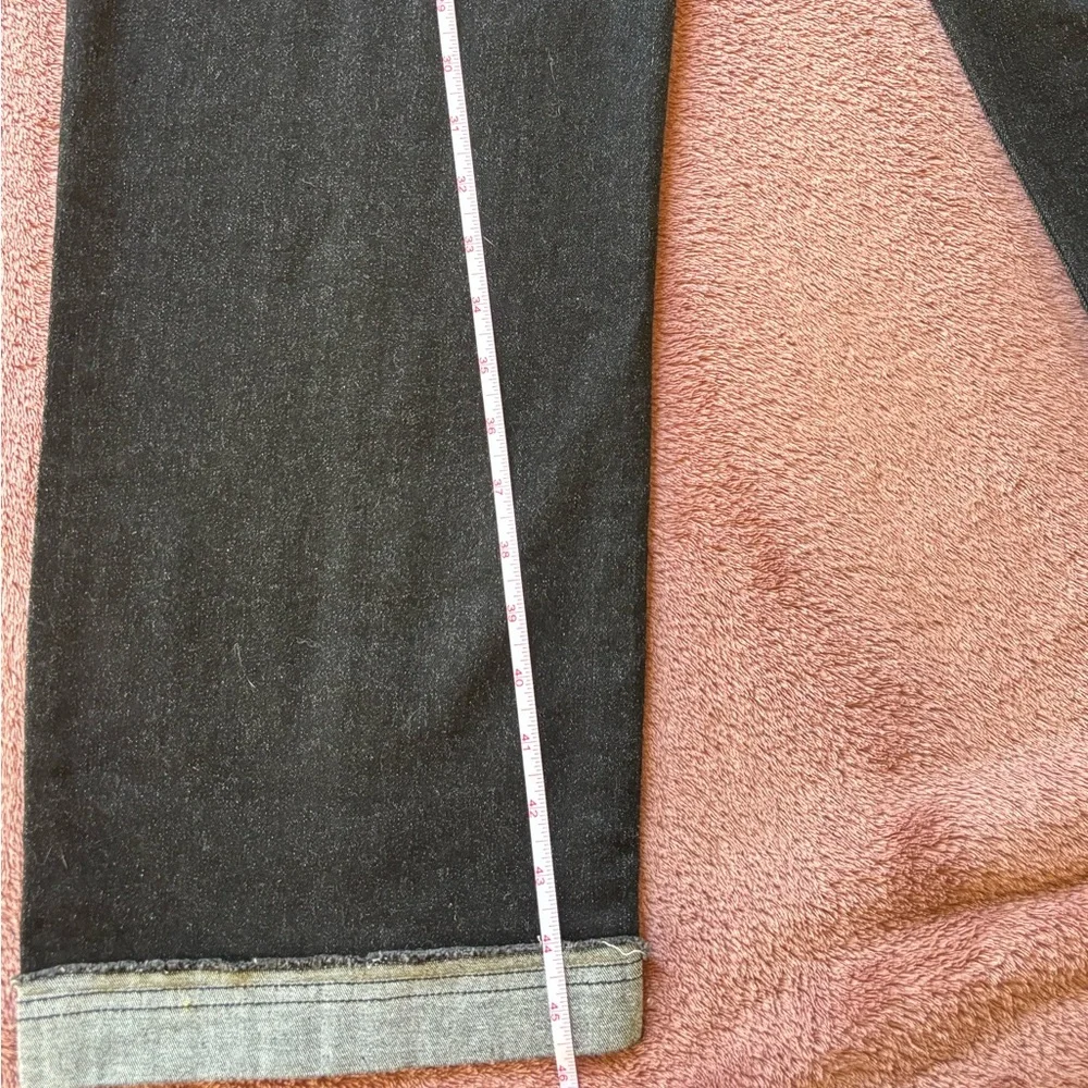 Stylish Women's Overalls Dark Wash Denim Adjustable Straps Cuffed Hem - Picture 8 of 10